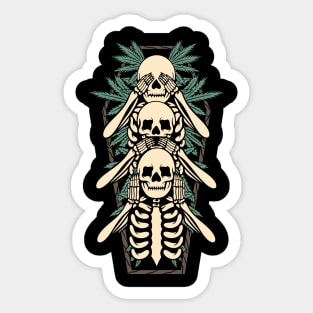 Smoking 420, Smoke 420, Smoker, Smoking for Die Sticker